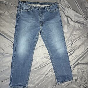 Levis 541 Jeans Athletic Fit Mens 40X30 Blue Red Tab Tapered Leg Stretch Pocket